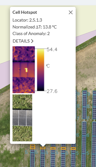 Raport PV — karta anomalii: porównanie IR i RGB w jednym widoku